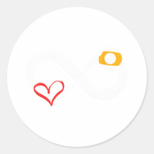 Sticker Rond Coeur Pour Billiard Snooker 8 Ll Pool Fan Billiard