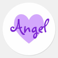 Coeur pourpre personnalisé pour votre ange