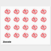 Sticker Rond coeur RN (Feuille)