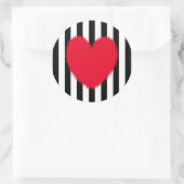 Sticker Rond Coeur rouge (Sac)