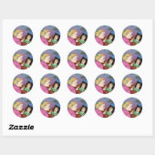 Sticker Rond Coeur saignant (Feuille)