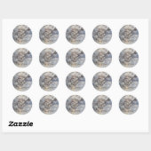 Sticker Rond Coeur sculpté en bois Inséparables mariage Faveur (Feuille)