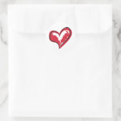 Sticker Rond Coeur simple (Sac)
