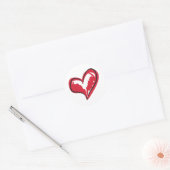 Sticker Rond Coeur simple (Enveloppe)