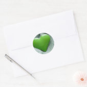 Sticker Rond Coeur vert (Enveloppe)