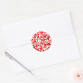 Sticker Rond Coeurs (Enveloppe)