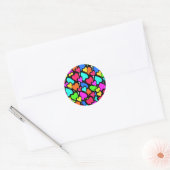 Sticker Rond Coeurs 2011 (Enveloppe)