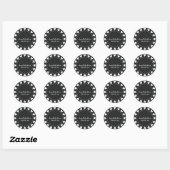 Sticker Rond Coeurs - BabYShower Stickers-5 (Feuille)