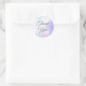 Sticker Rond Coeurs Confetti Pearl Merci (Sac)