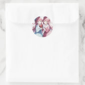 Sticker Rond Coeurs d'Anime Valentine (Sac)