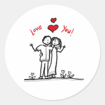 Cœurs de couple mignons et salutations de bonjour