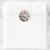 Sticker Rond Coeurs de cupcakes (Sac)