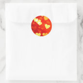 Sticker Rond Coeurs de grogne (Sac)