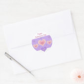 Sticker Rond Cœurs de la Saint-Valentin (Enveloppe)