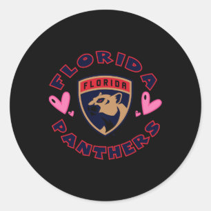 Sticker Rond Cœurs de la Saint-Valentin des Panthers de la Flor