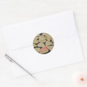 Sticker Rond Coeurs de Valentine (Enveloppe)