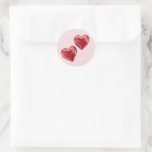 Sticker Rond Coeurs de Valentines vierges - (Dites ce que vous  (Sac)
