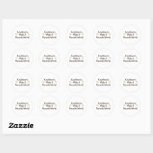 Sticker Rond Cœurs Gentils (Feuille)