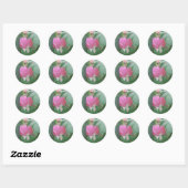 Sticker Rond Coeurs Saignants~ Deux Coeurs Comme Un (Feuille)