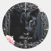 Sticker Rond Cœurs sauvages, vœux éternels. (Devant)