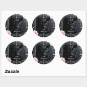 Sticker Rond Cœurs sauvages, vœux éternels. (Feuille)