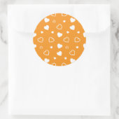 Sticker Rond Coeurs stylisés motif 8 (Sac)