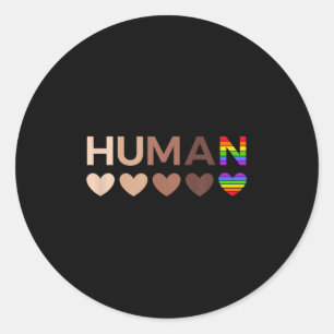 Sticker Rond Coeurs Tout Compris Pour La Justice Raciale Blm &a