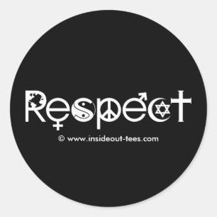 Sticker Rond Coexister dans le Respect - Paix Gentillesse & Tol