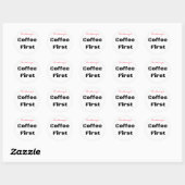 Sticker Rond Coffee First Thunder_Cove (Feuille)