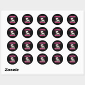 Sticker Rond Coffee Is My Valentine Skeleton Valentine Funny Co (Feuille)