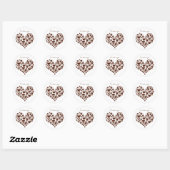 Sticker Rond Coffee Lover Heart Thunder_Cove (Feuille)