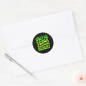 Sticker Rond Coffee Teach Shenanigans Repeat Enseignant St Patr (Enveloppe)
