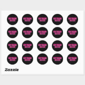 Sticker Rond Cogneuse de petit ami (Feuille)