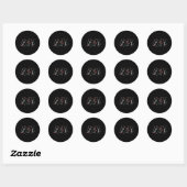 Sticker Rond Coiffeur de Noël Skeleton Dancing Coiffeur (Feuille)