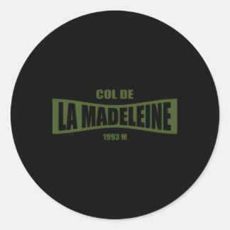 Sticker Rond Col De La Madeleine Vélo À Vélo