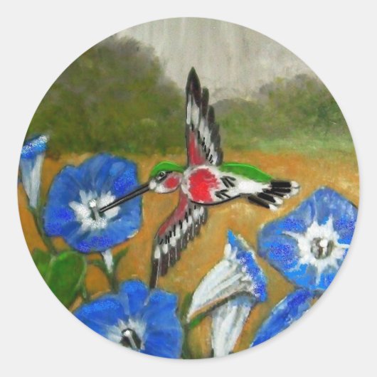 Sticker Rond Colibri (Devant)
