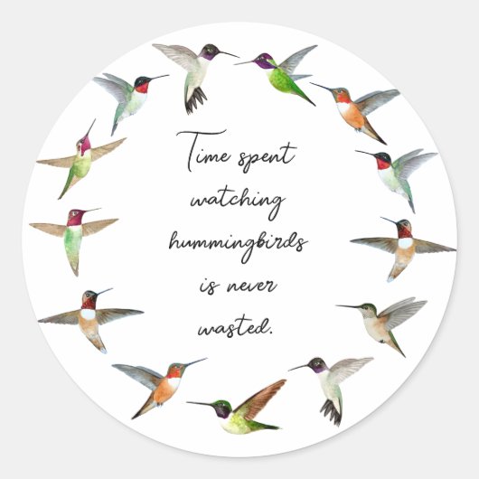 Sticker Rond Colibri (Devant)