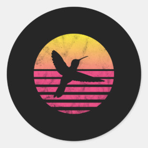 Sticker Rond Colibri
