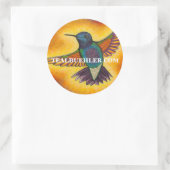 Sticker Rond Colibri (Sac)