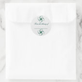 Sticker Rond Colibri Abstrait (Sac)