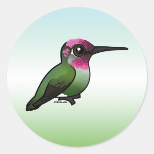 Sticker Rond Colibri d'Anna
