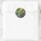 Sticker Rond Colibri floral (Sac)