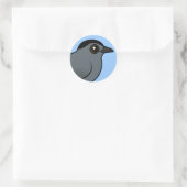 Sticker Rond Colibri gris Birdoré (Sac)
