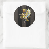 Sticker Rond Colibri mécanique (Sac)