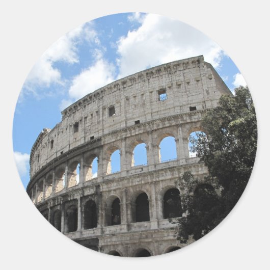 Sticker Rond Colisée antique de Rome (Devant)