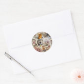 Sticker Rond Collage de chats et de jouets (Enveloppe)