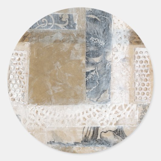Sticker Rond Collage de dentelle II (Devant)