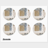Sticker Rond Collage de dentelle II (Feuille)