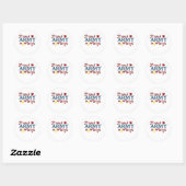 Sticker Rond Collage de femmes de l'Armée Fière (Feuille)