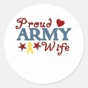 Sticker Rond Collage de femmes de l'Armée Fière